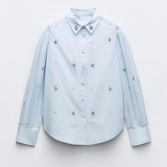 Lapel long-sleeved shirt - Picture 1 of 3